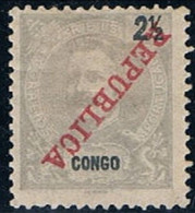 Congo, 1911, # 60, Sobrecarga Invertida, MH - Portuguese Congo