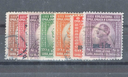 Yugoslavia Kingdom 1923, 1924 Mi#169-173 And Mi#174-175 Used - Gebruikt