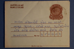 N20 INDIA BELLE LETTRE  1989 POUR PRAGUE + AFFRANCH INTERESSANT - Covers & Documents