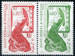 LOTE 1994 // SAINT-PIERRE-ET-MIQUELON  YVERT Nº: 490/491  ** MNH  // CATALOG/COTE: 1,90€ - Unused Stamps