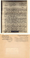 USA 1944, "U.S. POSTAL SERVICE NO.1 1944" Masch.-Stpl. V-Mail-Service-Umschlag - 2c. 1941-1960 Cartas & Documentos