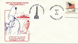 USA 1979 Papstreise USA - "PAPAL VISIT STATION / CHICAGO, IL 60607" Superb Cover - Lettres & Documents