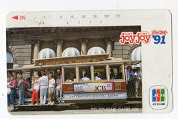 ETATS-UNIS TELECARTE JAPON SAN FRANCISCO TRAMWAY - Other & Unclassified