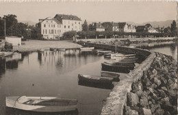 CPSM SUISSE  VERSOIX VU DE LA JETEE LES CANOTS DE PECHE - Versoix