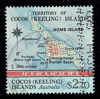 Cocos Islands 2014 Maps Of Cocos $2.10 Used - Oblitérés