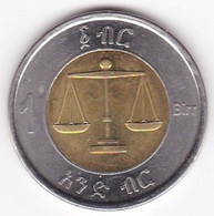 Ethiopie 1 Birr 2002 (2010), Bimétallique , KM # 78 - Ethiopie