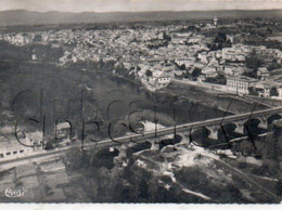 Pont-du-Chateau (63) : Vue Aérienne Au Niveau Du Quartier Du Café Restaurant Friture Du Pont Sur L'Allier En 1950 GF. - Pont Du Chateau