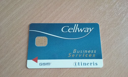 ANCIENNE CARTE GSM SIM CELLWAY ITINERIS B.E !!! - Sonstige & Ohne Zuordnung