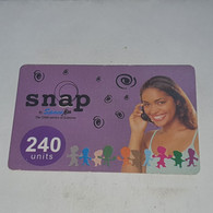 Ghana-(GH-SPA-REF-0006A/7)-snap Lady(60)(2002124901104)(look Out Side And Chip)1card Prepiad/gift Free - Ghana