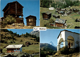 Furi - Blatten - Um Zermatt - 4 Bilder (48841) - Blatten