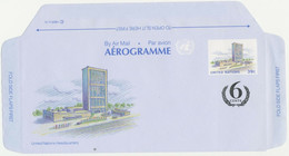 UNITED NATIONS NEW YORK 1989, 39 C + 6 C Provisional Aerogram Unused, Only 35,563 Issued, R! - Nuevos