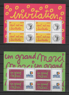 FRANCE - Timbres Personnalisés 2004 "Invitation / Merci" - 2 Hauts De Feuille - Yvert  3636A & 3637A - Ungebraucht