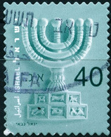 ISRAELE, ISRAEL, MENORA, 2010, 40 S., FRANCOBOLLO USATO Mi:IL 2096, Yt:IL 1995 - Used Stamps (without Tabs)