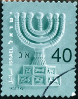 ISRAELE, ISRAEL, MENORA, 2010, 40 S., FRANCOBOLLO USATO Mi:IL 2096, Yt:IL 1995 - Used Stamps (without Tabs)