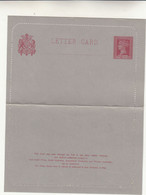 Letter Card, Intero Postale Inused One Penny - Ongebruikt
