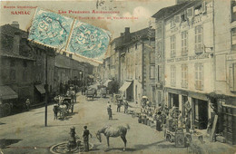 St Girons * Cpa Pub Publicité Maison Universelle SAMIAC * Denrées Coloniales Quincaillerie * Place Rue De Villefranche - Saint Girons