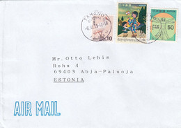 GOOD JAPAN Postal Cover To ESTONIA 2012 - Good Stamped: Bird ; Children - Otros & Sin Clasificación