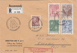 GOOD LUXEMBOURG " REGISTERED " Postal Cover To NETHERLANDS 1966 - Good Stamped: Notre Dame - Lettres & Documents