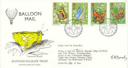GB 1981 Cover Flown With Hot Air Balloon "BAYUDA" (reg. G-NILE) Nr Fort William - Lettres & Documents