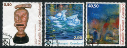 GREENLAND 2013 Contemporary Art VII Used.  Michel 636-38 - Used Stamps