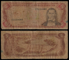REP. DOMINICANA BANKNOTE - 5 PESOS 1994 P#146 VG/F (NT#04) - Dominicaine