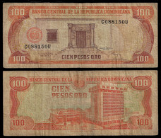 REP. DOMINICANA BANKNOTE - 100 PESOS 1994 P#136b F/VF (NT#04) - Dominicaine