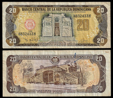 REP. DOMINICANA BANKNOTE - 20 PESOS 1998 P#154b F/VF (NT#04) - Dominicaine