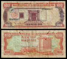 REP. DOMINICANA BANKNOTE - 100 PESOS 1995 P#150a F/VF (NT#04) - Dominicaine