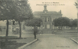 / CPA FRANCE 78 "Flins Sur Seine, La Mairie Et Les écoles" - Flins Sur Seine