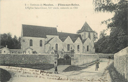 / CPA FRANCE 78 "Flins Sur Seine, L'église Saint Cloud" - Flins Sur Seine