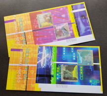 Hong Kong China Cyber Industry - IT In Education 2002 Chemistry Movie Earth (FDC Pair) - Covers & Documents