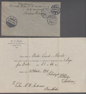 1911. DANMARK. King Frederik VIII. 10 Øre Red On Cover To Fisker Andersen Bandholm, R... (Michel 54) - JF416998 - Storia Postale