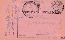 A2094- TABORI POSTAI LEVELEZO-LAP BUDAPEST STAMPED  1924 MILITARY  USED - WO1