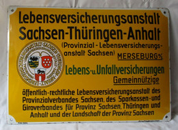 Versicherungsschild Lebensversicherungsanstalt Sachsen-Thüringen-Anhalt (142588) - Altri & Non Classificati