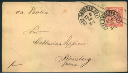 1868, Hufeisenstempel "LEIPZIG No. 1" Auf GSU 1 Groschen NDP. - Maschinenstempel (EMA)