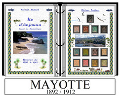 Albums De Timbres à Imprimer  MAYOTTE  ANJOUAN  MOHELI  GRANDE COMORE - Altri & Non Classificati