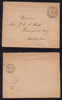 Portugal FUNCHAL 1894 Stationery Envelope MADEIRA To AMSTERDAM Netherlands Via LONDON - Funchal