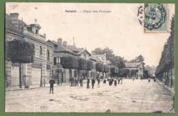 CPA  - SEINE ET MARNE - NOISIEL - PLACE DES POMPES - Belle Animation - - Noisiel