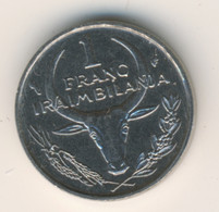 MADAGASCAR 1982: 1 Franc, KM 8 - Madagascar