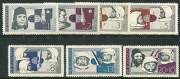 BULGARIA 1966 Soviet Cosmonauts MNH / **.  Michel 1647-53 - Unused Stamps