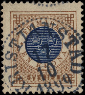 SUÈDE / SWEDEN / SVERIGE - 1899 - " KRISTIANSTAD " (Type 14) Cancel On Mi.37 1KR - Used Stamps