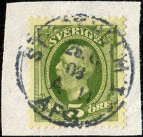 SUÈDE / SWEDEN / SVERIGE - 1903 - " STOCKHOLM 1 / A 11./ AFG." Ds On Mi.41b/Facit 52e - Usati