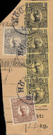 SUÈDE / SWEDEN / SVERIGE - 1914 - " HÖGANÄS " Ds On Facit 77 (x4), 88 & 91 - Usati