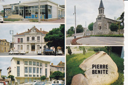 PIERRE-BENITE - Multi-vues - A Droite: L'Eglise La Pierre Bénite- A Gauche: La Poste,l'Hôtel De Ville Et La Maison Du Pe - Pierre Benite