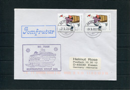 2007 Iceland Reykjavik MS FRAM Ship Cover - Storia Postale