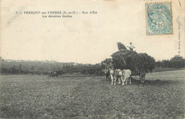 / CPA FRANCE 94 "Périgny Sur Yerres, Les Dernières Gerbes" - Perigny