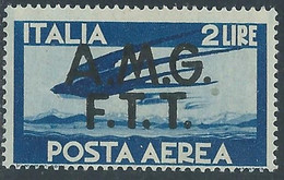 1947 TRIESTE A POSTA AEREA DEMOCRATICA 2 LIRE MNH ** - RE22-6 - Luchtpost