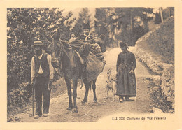 Reproduction: Costume De Vex - Vue Ancienne Du Valais    ( 10 X 15 Cm) - Vex