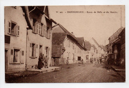 - CPA DANNEMARIE (68) - Route De Delle Et Du Marché 1918 (avec Personnages) - Edition HARTMANN N° 22 - - Dannemarie