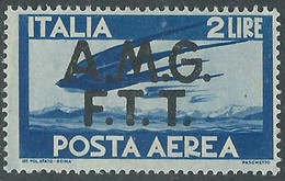 1947 TRIESTE A POSTA AEREA DEMOCRATICA 2 LIRE MNH ** - RE2-9 - Luftpost